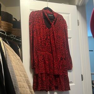 Generation love long sleeve dress with a tie at the neck